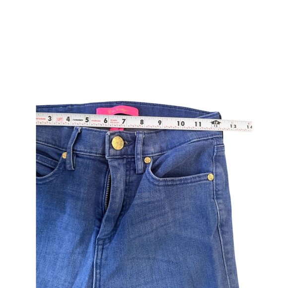 LILLY PULITZER Blue Skinny Denim  Jeans Size 00 - Picture 6 of 10